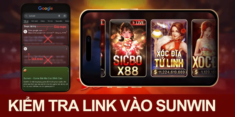 Tìm đúng link vào cổng game Sunwin